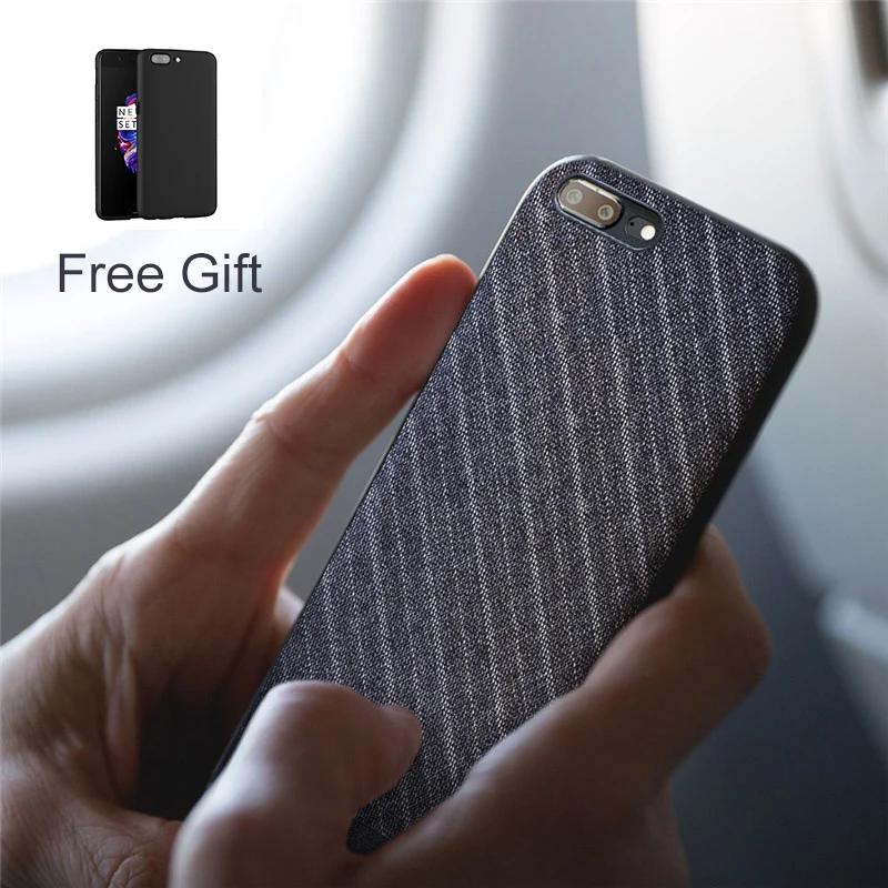 Oneplus 5 Case MOFi Oneplus5 Case cover Fabrics One Plus 5 Back Cover 1+5 Business Suit Cloth Style Brief Dark Gentleman