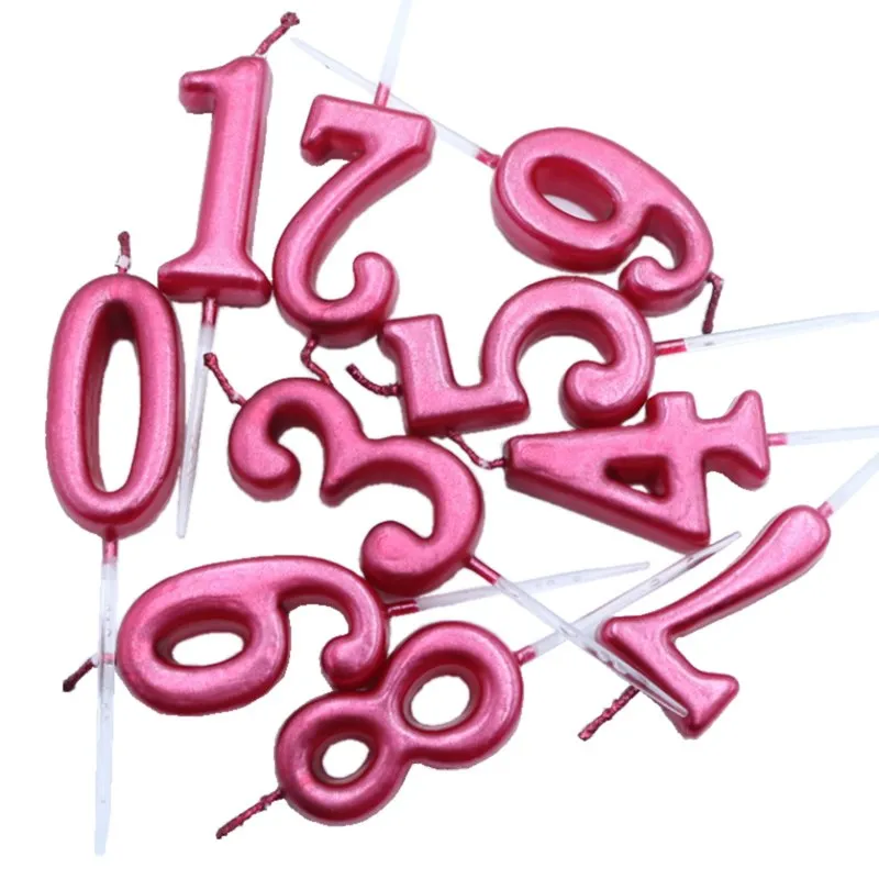 Цифровой мини Топпер для торта на день рождения 0 9|Товары украшения тортов| |