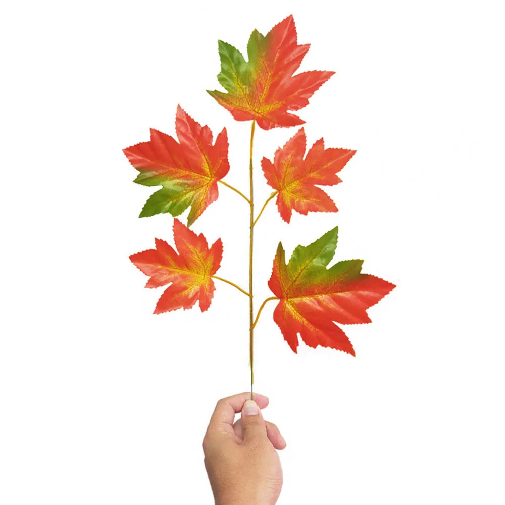 1 шт. Искусственные Шелковые кленовые листья для дома украшения свадебной