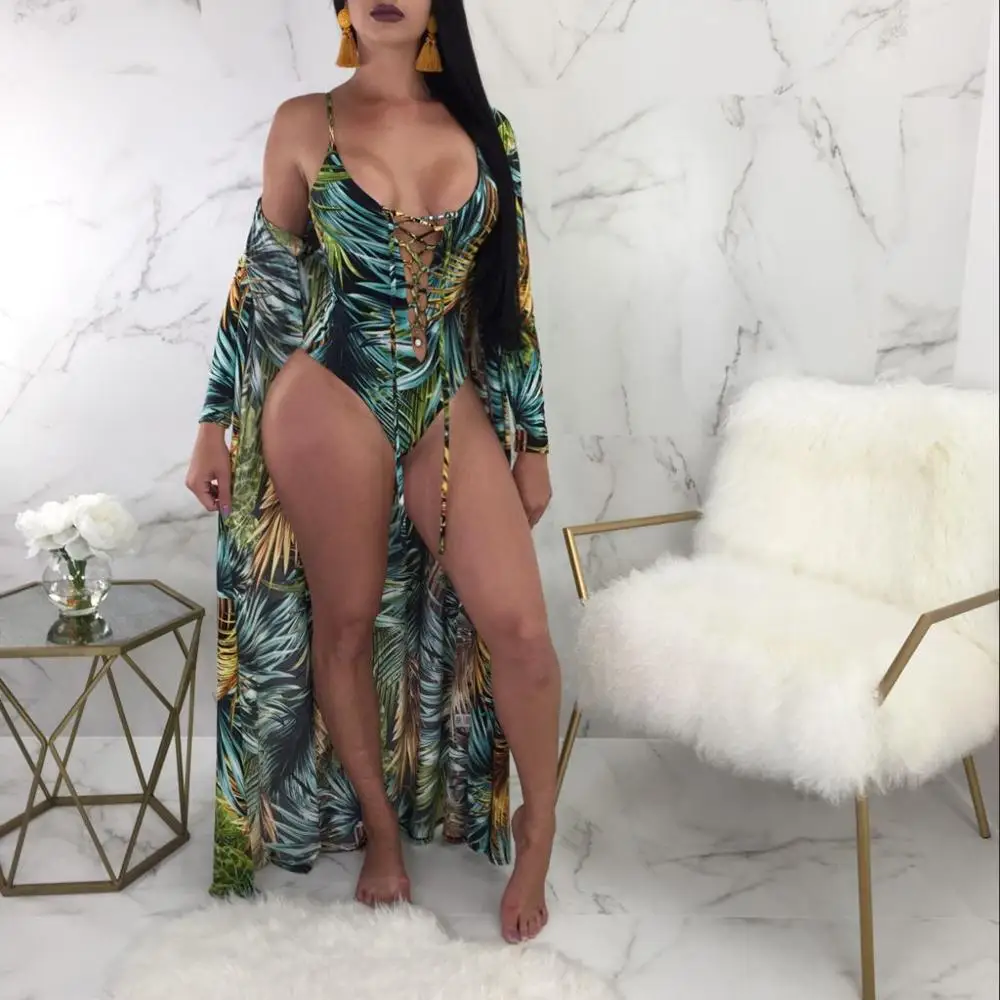 Модные сексуальные весенние и летние модели накидка с принтом пляжный