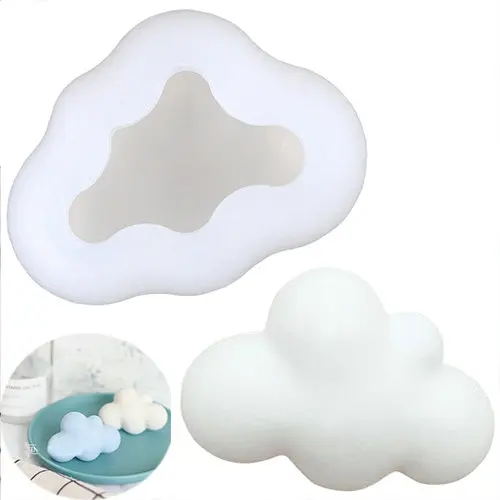 Sugarcraft силиконовая форма для тортов фондана 3D облако мыла глины воска свечи | Дом и