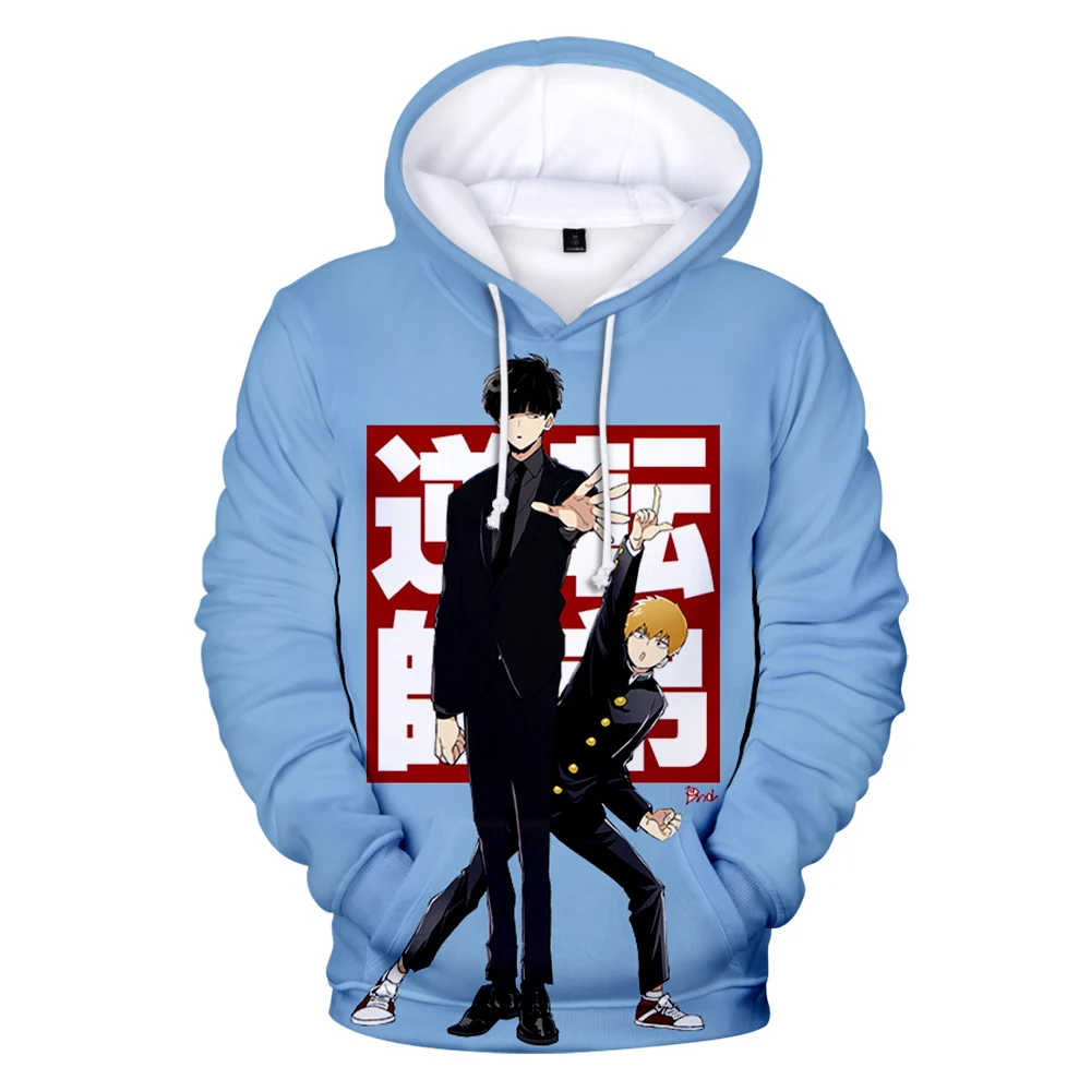 

3D print Mob Psycho 100 Fashion Fall Winer Suit Hoodies Sportswear Hooded Youthful Vitality Women/Men The Hooded