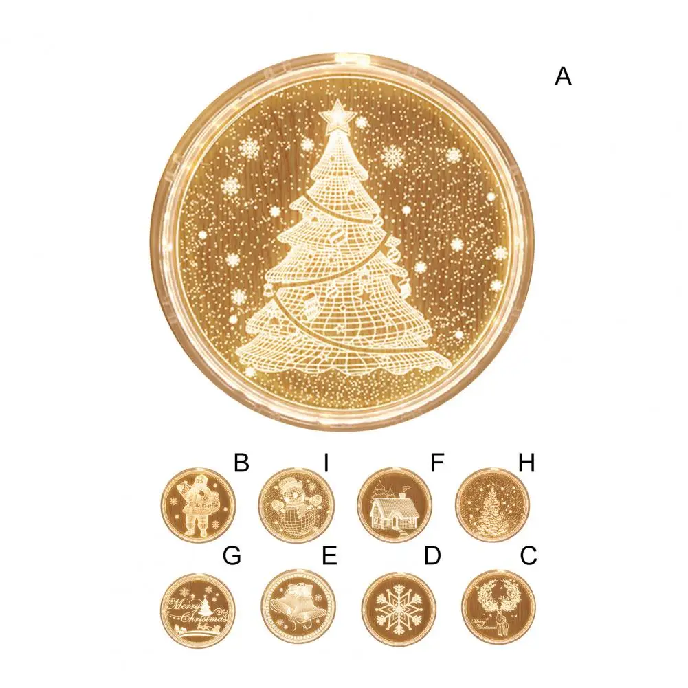 

Holiday Night Lamp Christmas Bell Lights Battery Power Christmas Tree Bell Led Sign for Window Decorative