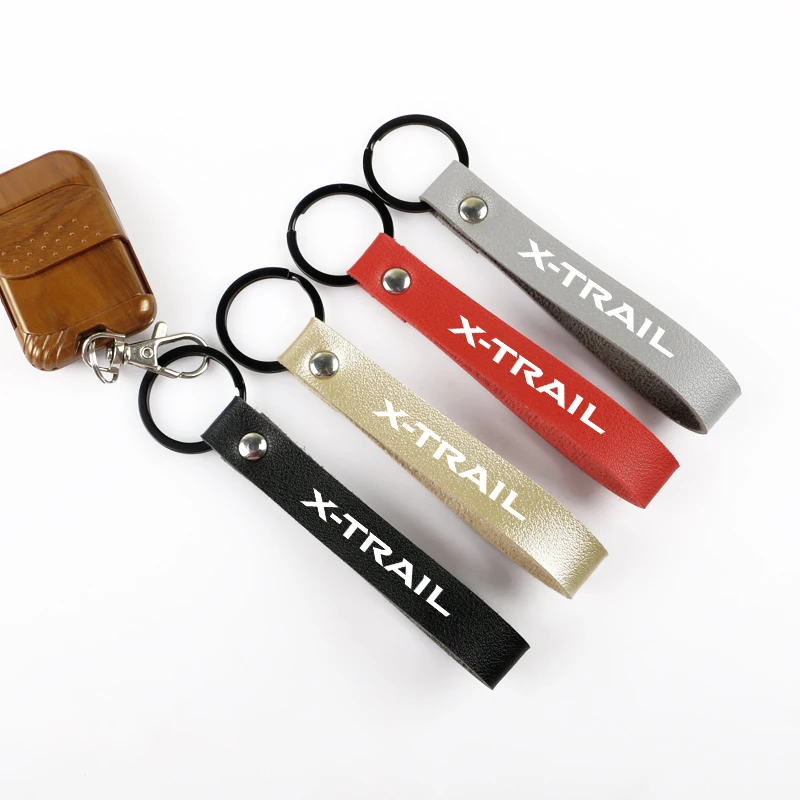 Автомобильный брелок декорация кожа металлический для ключей Nissan X-trail SENTRA X-Trail