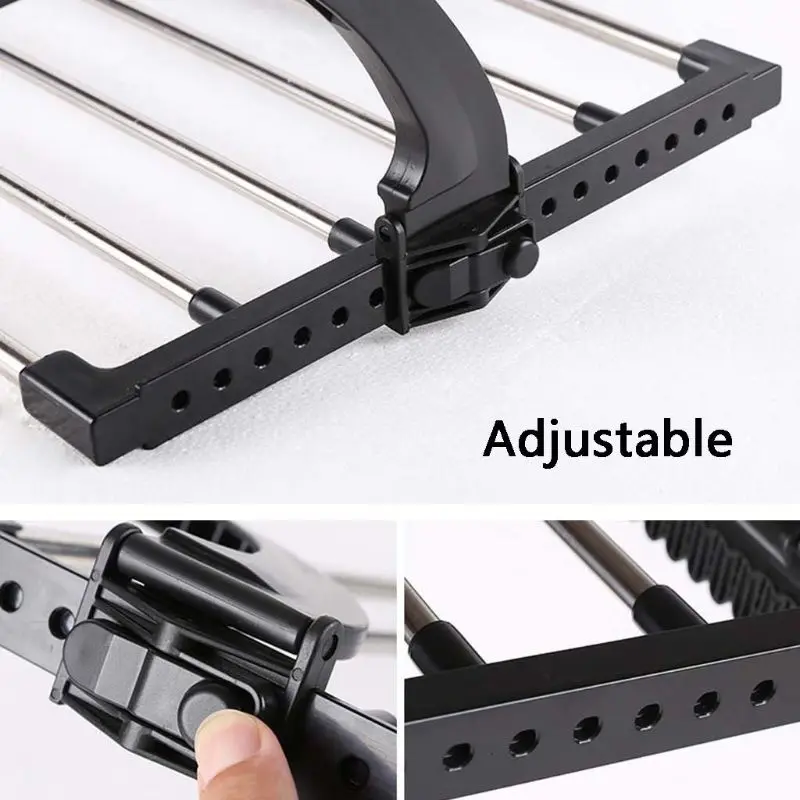 

Balcony Folding Shoes Towel Drying Rack Laundry Underwear Storage Holder Home