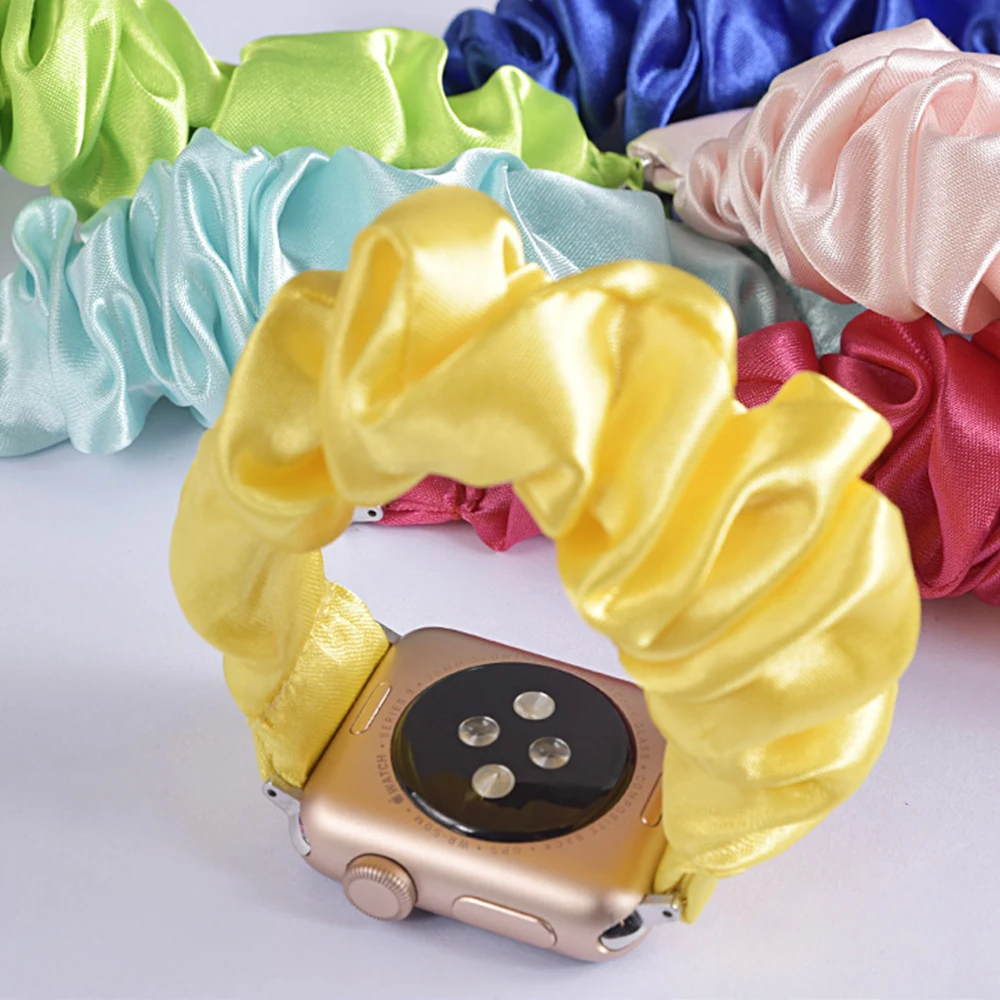 Резной ремешок для Apple watch series 6 5 4 se iWatch 3 38 мм 42 Женский эластичный пояс correa Браслет