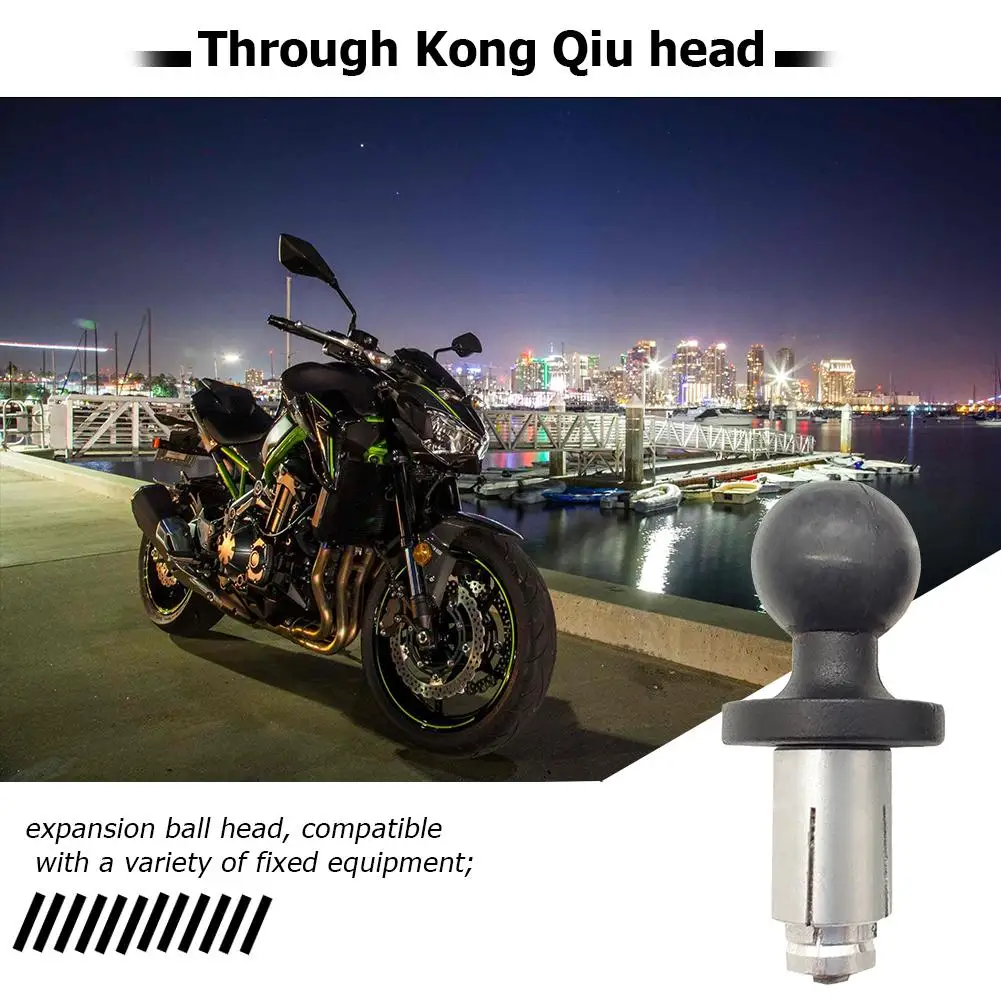 

Aluminum Base Rubber for Gopro Ball Mount Adapter for RAM Mount Motorcycle Bike Mount Black Fork Stem Base with Ball Head
