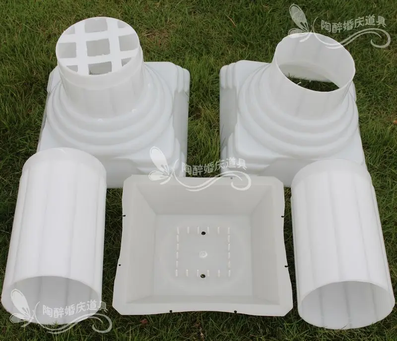 

10pcs/lot White Plastic Roman Columns Road Cited For Wedding Party Decorations Hotels Shopping Malls Opened Welcome Road Lead