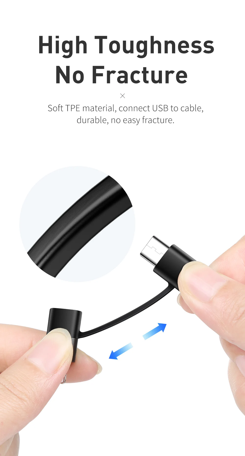 Mcdodo 60 Вт usb type C кабель для USB-C PD Быстрая зарядка для IPhone Xs Max XR X IPad Pro Macbook huawei samsung 2 в 1 шнур зарядного устройства