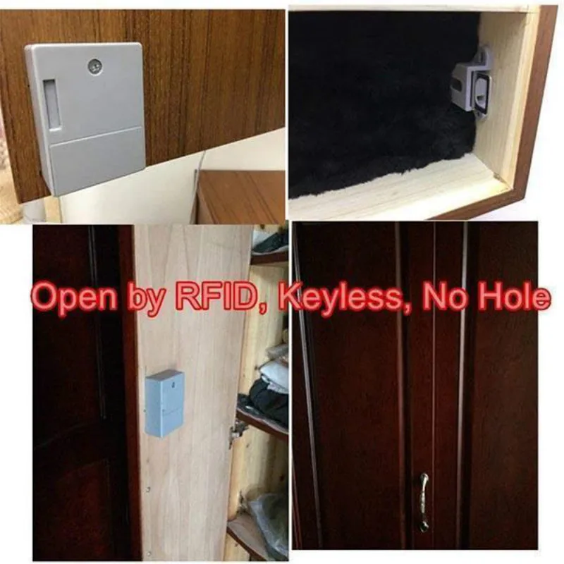 Интеллектуальный индукционный замок для ящика невидимый скрытый RFID-замок с