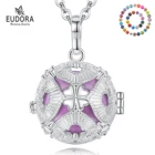 Эвдора 18 мм Мода четырехлистный клевер клетка гармония мяч колокольчик кулон Ангел звонящий бола Ожерелье для ребенка беременность ювелирные изделия