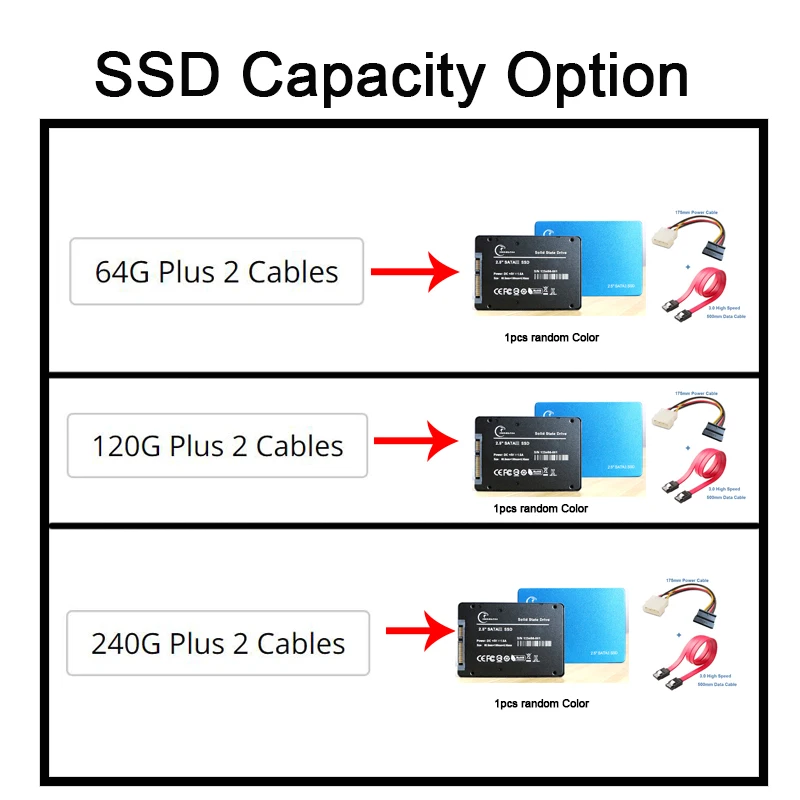 Рекламные SSD 120 ГБ 240 ГБ 64G твердотельных дисков 2," ноутбук 480 ГБ 1 ТБ/2 T Phison чип жесткий диск HDD челнока Тетрадь Disque ssd