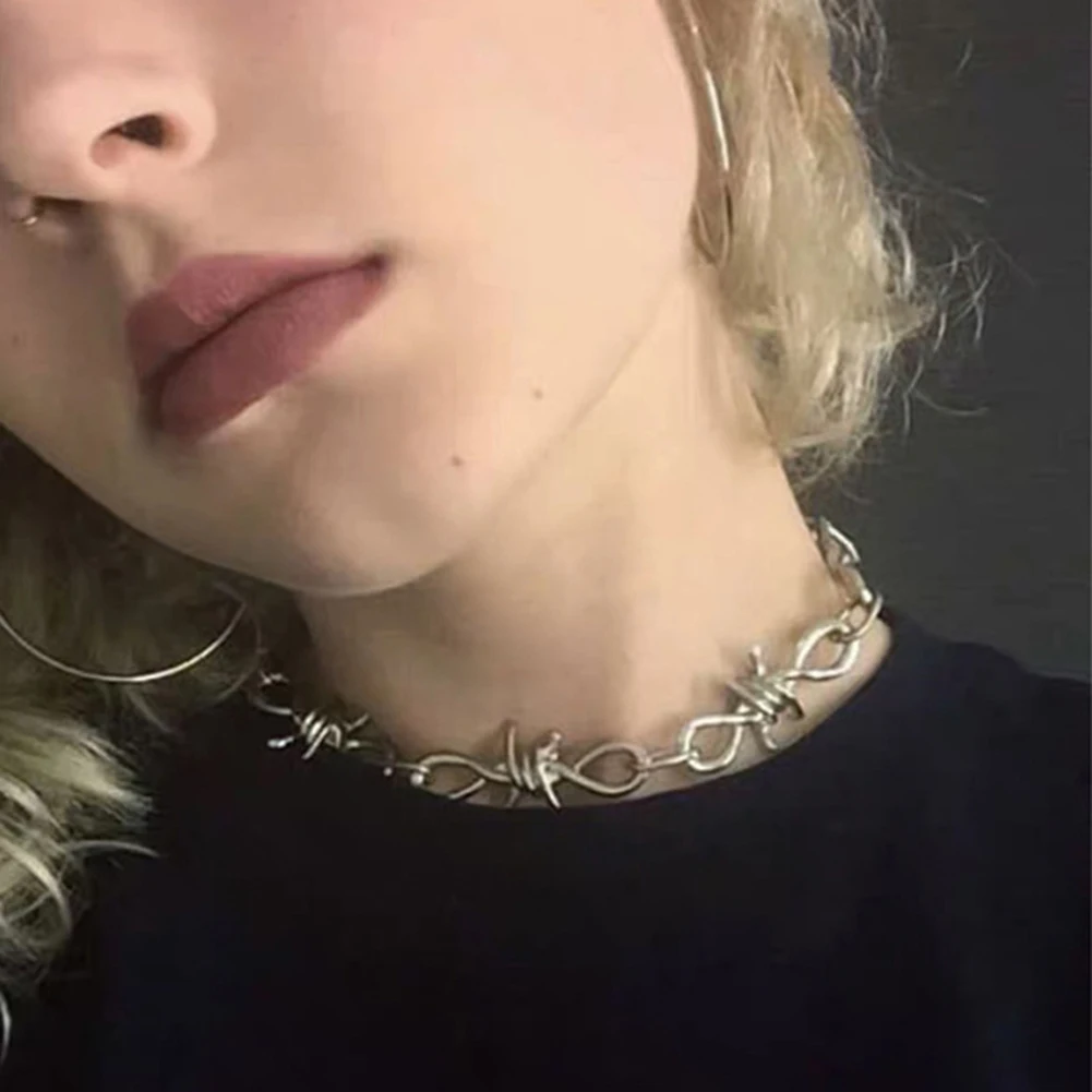 Женский и мужской браслет ручной работы цепочка чокер с серебряным
