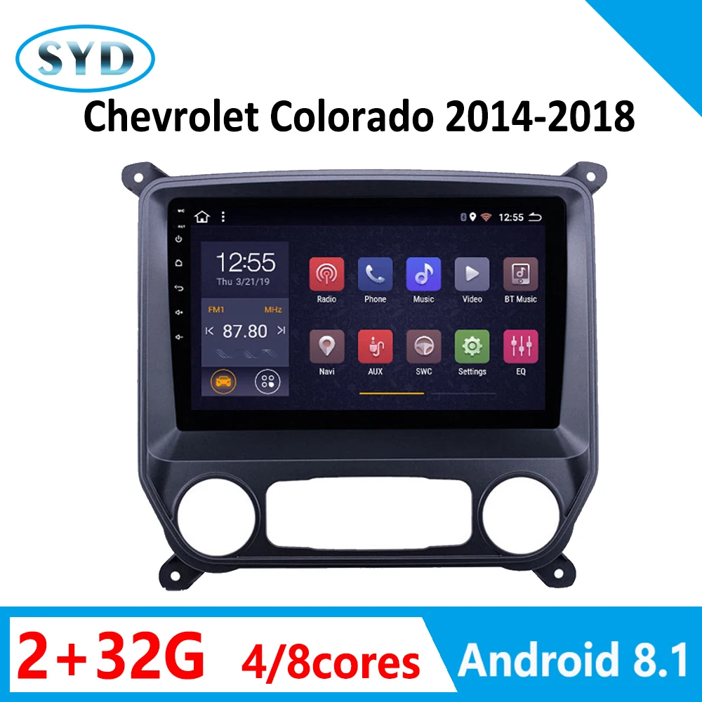 Автомагнитола для Chevrolet Colorado 2014 2018 Android 8 1 10 дюймов головное устройство 2 Гб + 32 ГБ