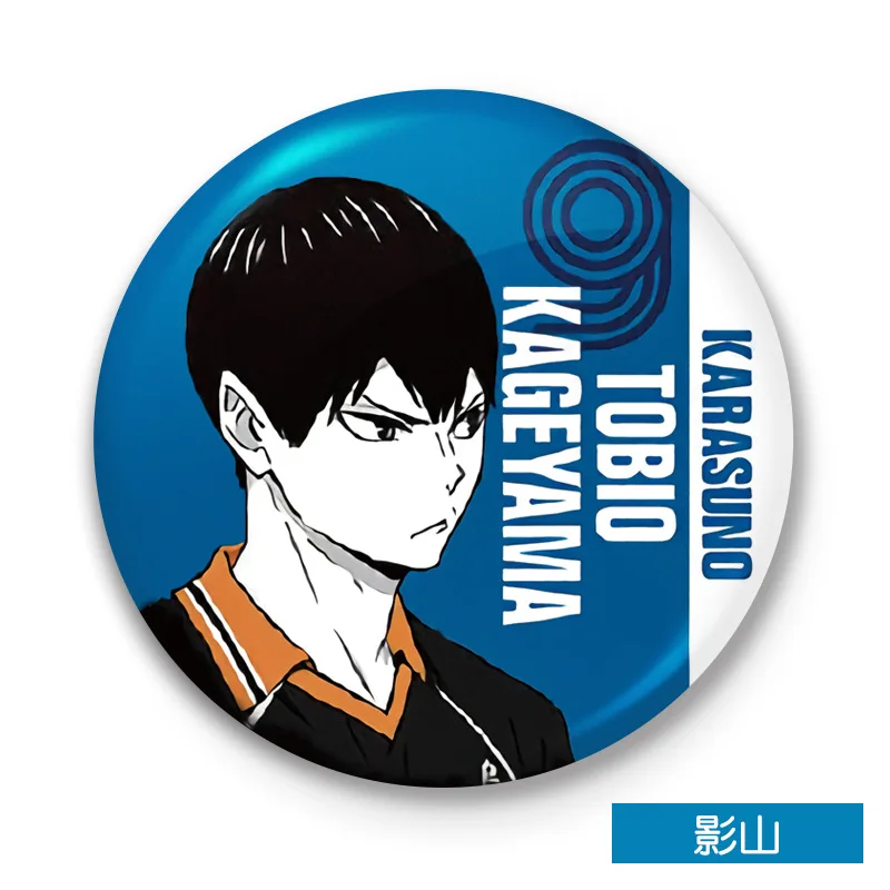 

Women Brooch Haikyuu Ladies Badges Pins Simple Fashion Jewelry Japanese Couples Trendy Metal Hinata Shoyo Kageyama Tobio Broszka