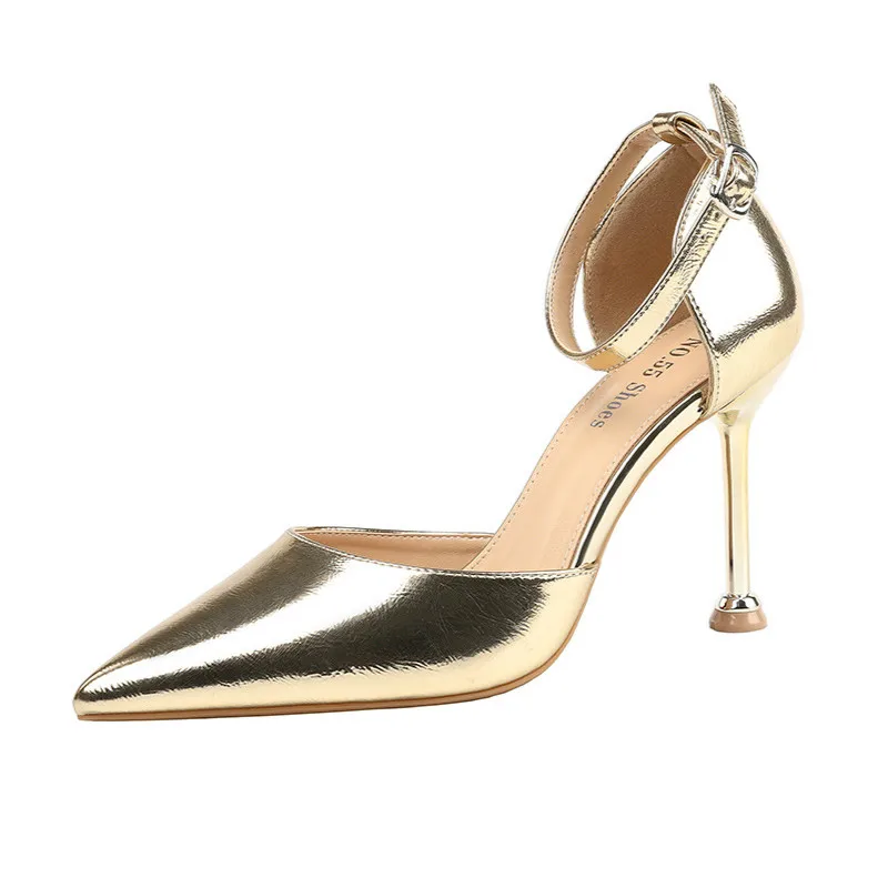 

New Sexy Women Pumps Shoes Summer Fashion 9.5CM High Heels Solid Party Good-quality Office Ladies Career Wedding Female Shoes