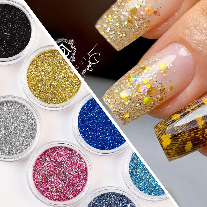 Розовое золото тонкий блеск голографический дизайн ногтей порошок Блестящий