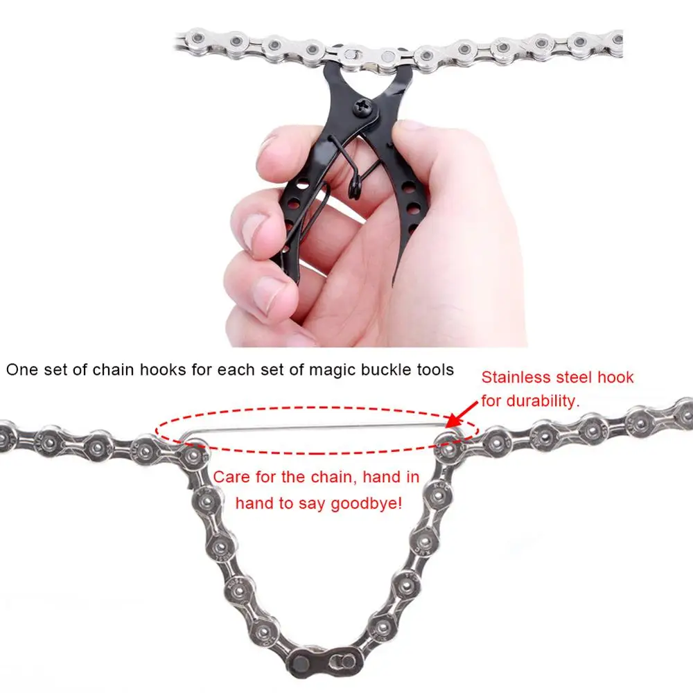 Мини цепь для велосипеда инструмент быстрого соединения с крючками