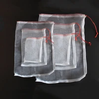 100 pcs fruit vegetable protect net bag drawstring against insect pest bird for garden tools yard farm supplies accessories