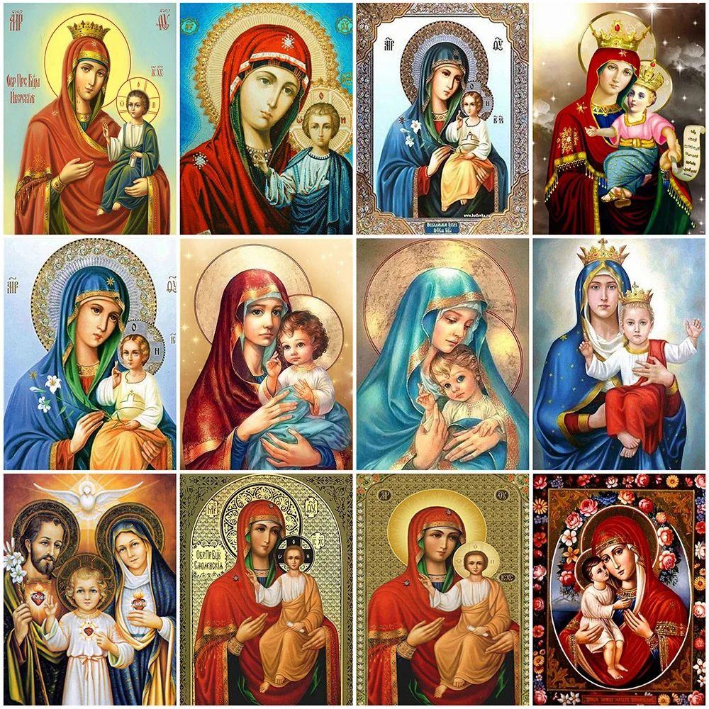 

MomoArt, бриллиантовая фотография, квадратная Алмазная вышивка, Женская Вышивка, мозаика, религия 5D, творческий Декор для дома