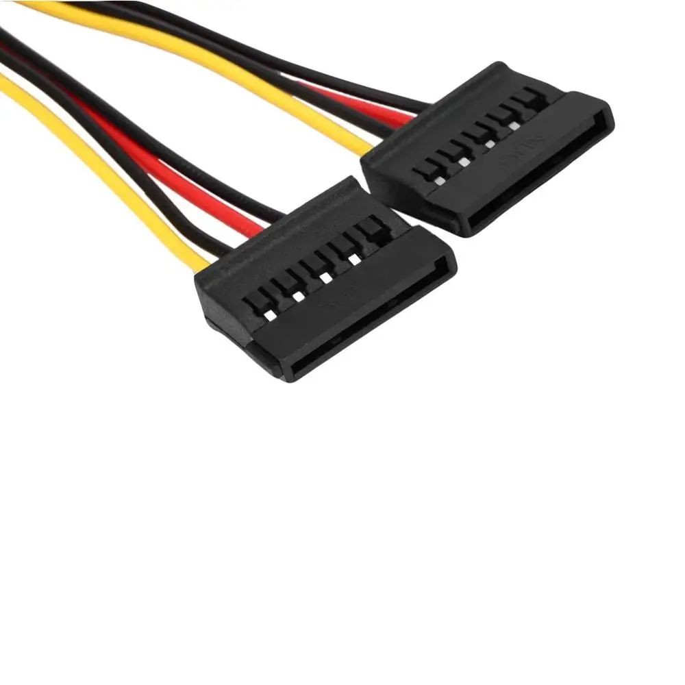 Новый Pin IDE Molex для 2 из 15 Serial ATA SATA HDD кабель адаптера питания легкий Y сплиттер
