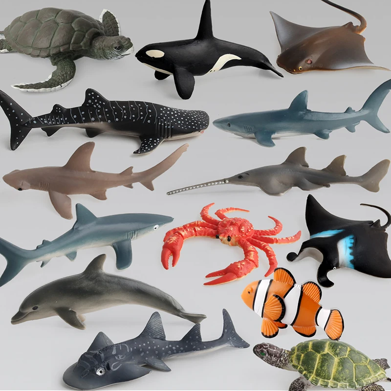High Quality PVC Simulation Animals Mini Animal Solid Variety Rich Modeling Realistic Marine Series Set Teaching Toy | Игрушки и хобби