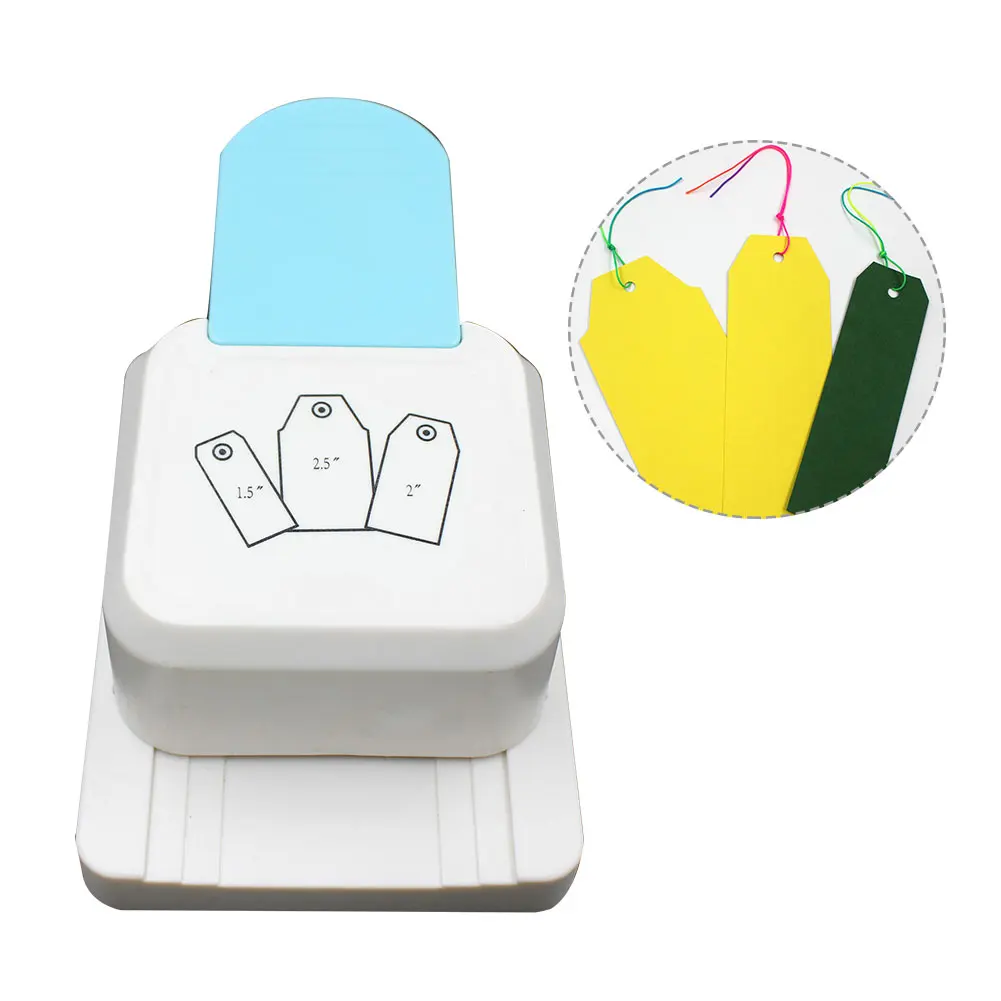 

3 In 1 DIY Card Making Push Type Manual For Paper Crafts Tag Puncher Bookmark Cardboard Multifunction ABS Kids Beginners