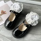 Туфли женские демисезонные из лакированной кожи, на плоской подошве