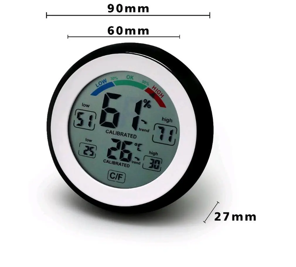 Цифровой термометр гигрометр практичный Измеритель температуры и влажности