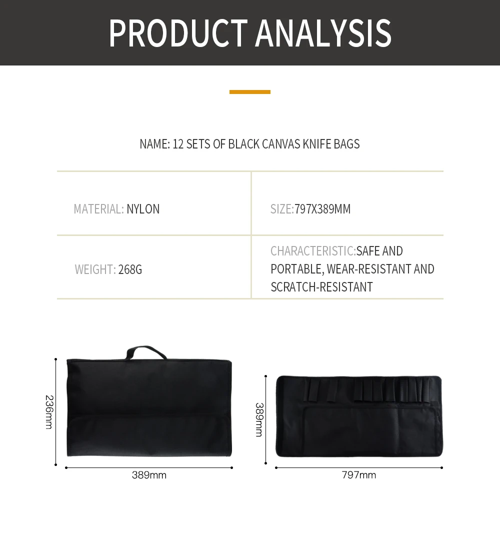 Чехол Sowoll для шеф повара кухонная сумка из искусственной ткани чехол переноски