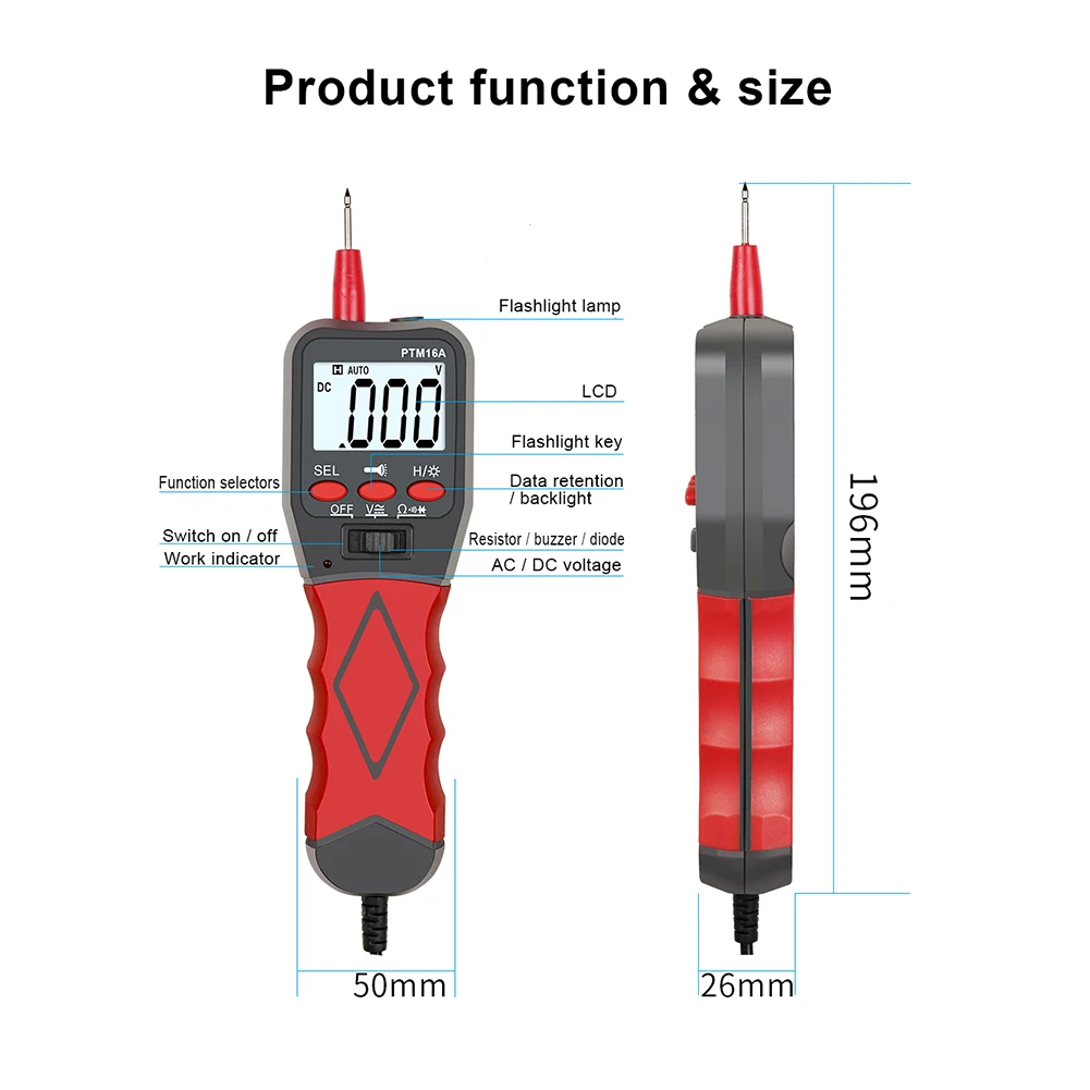 Цифровой мультиметр в виде ручки измеритель непрерывность электрического