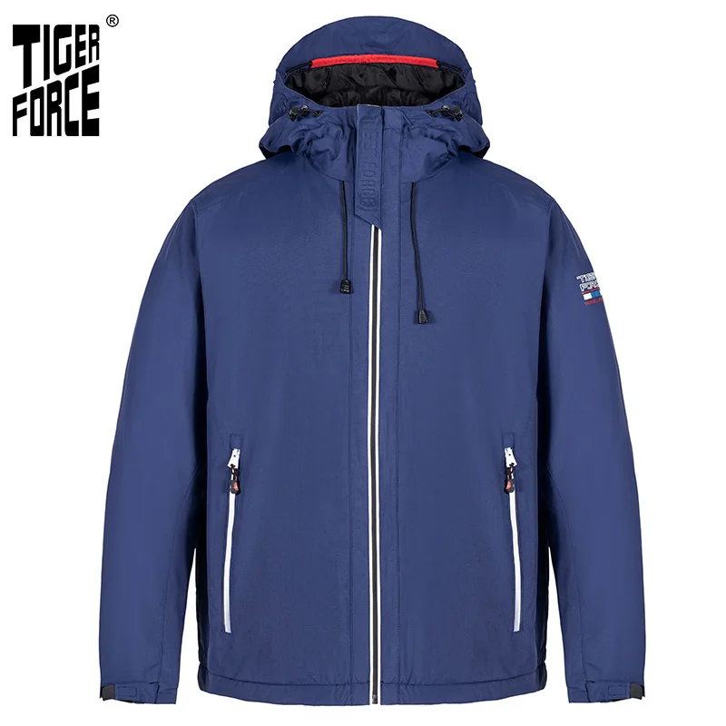 

TIGER FORCE 2022 New Spring men jacket Windproof and Warm High quality Stylish slim Streetwear-men Sport jackets for men 50613