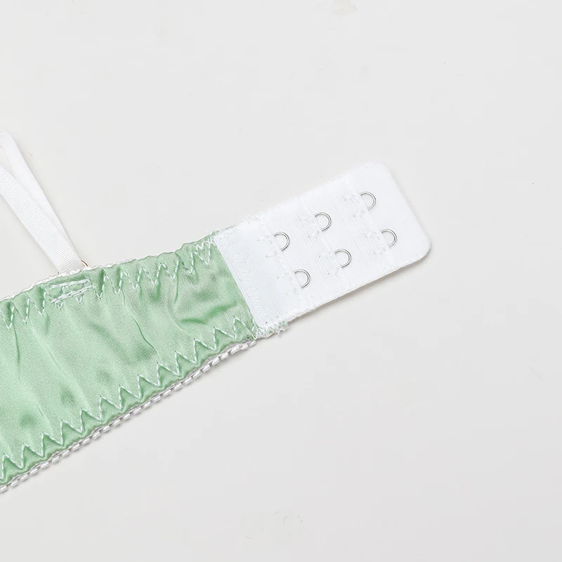 

No underwire small bra, lace glossy bra set, Japanese summer thin bra