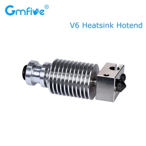 gmfive v6 hotend j head all metal bowden extruder heatsink heat block heat break hardened steel for e3d hotend 3d printer parts free global shipping