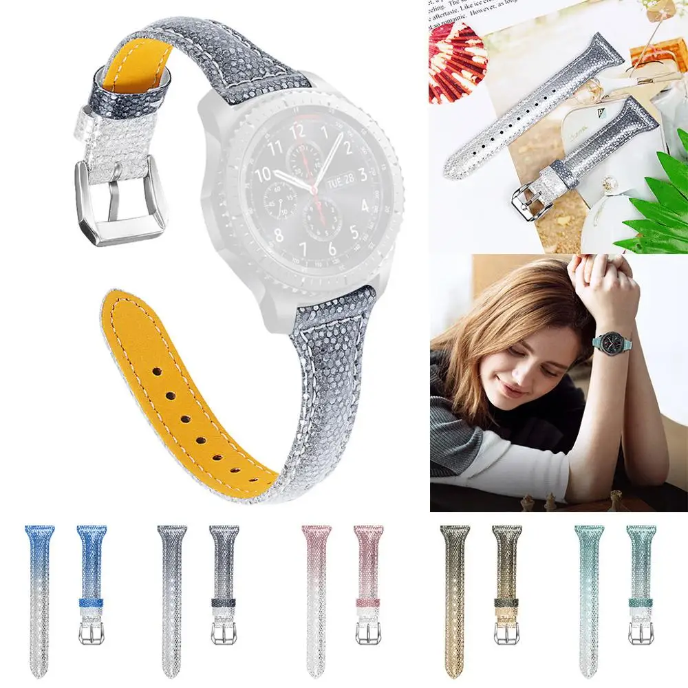 Замена постепенное изменение кожаный ремешок для Samsung S3 часы 46 мм смарт Браслет