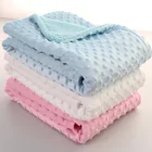 Детское одеяло для пеленания новорожденных Термальность мягкое Флисовое одеяло зима однотонный комплект постельных принадлежностей хлопок Стёганое одеяло постельные принадлежности для малышей пеленать Обёрточная бумага