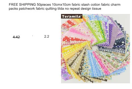 Teramila хлопок ткани метров 50x160 см животных мультфильм дизайн Telas DIY Лоскутная Ткань Ремесло Tissus Qulits Швейные простыни