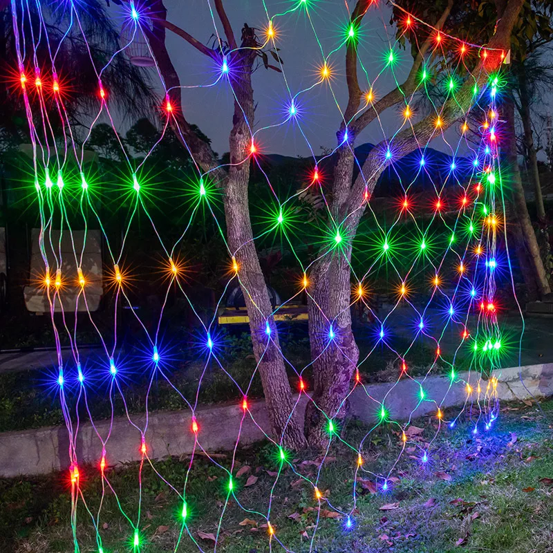 

1.5x1.5M 2x2M 3x2M LED Net Mesh String Light Garland Christmas Tree Decor New Year Xmas Navidad Christmas Decorations for Home
