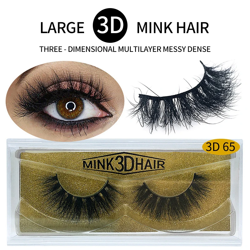 3d настоящие норковые накладные ресницы многослойные натуральные толстые для