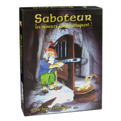 Basic Plastic Seal Варианты Майнер Игра настольная игра Saboteur 1 2 3 Дуэль для 2 игроков карточная игра Семья вечерние вывеска indoor Board игра - Цвет: Basic Plastic Seal