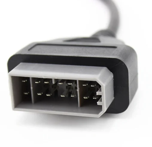 14 Pin Male OBD1 to 16 Female OBD2 автомобильный диагностический Соединительный адаптер