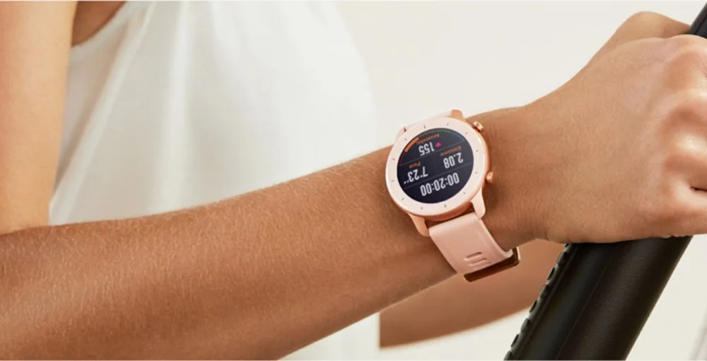 Huami Смарт-часы Amazfit GTR 42 мм amoled Huami Gtr 5ATM водонепроницаемые Смарт-часы 24 дня батарея AMOLED экран 12 спортивных режимов