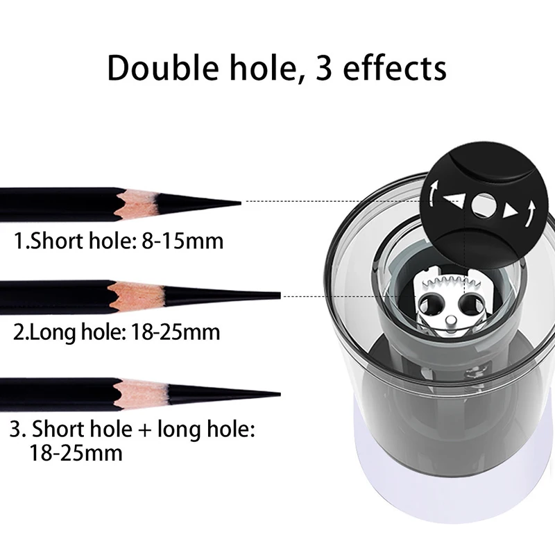 Art Professional Electric Pencil Sharpener Usb Charging Student Automatic For Kids Stationery School Supplies | Канцтовары для
