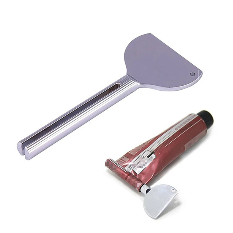 Toothpaste Tube Squeezer Key Shape Metal Hair Color Dye Cosmetic Oil Paint Dispenser Bathroom Accessories |
