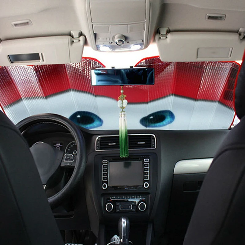 Козырёк для автомобиля большие глаза из фольги|Козырьки ветрового стекла| |