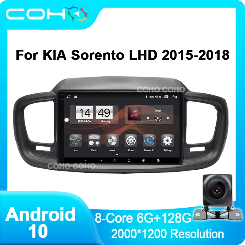 

COHO for KIA Sorento LHD 2015-2018 2000*1000 Resolution Car Navigation for DSP CarPlay Car Radio Multimedia Video Player GPS
