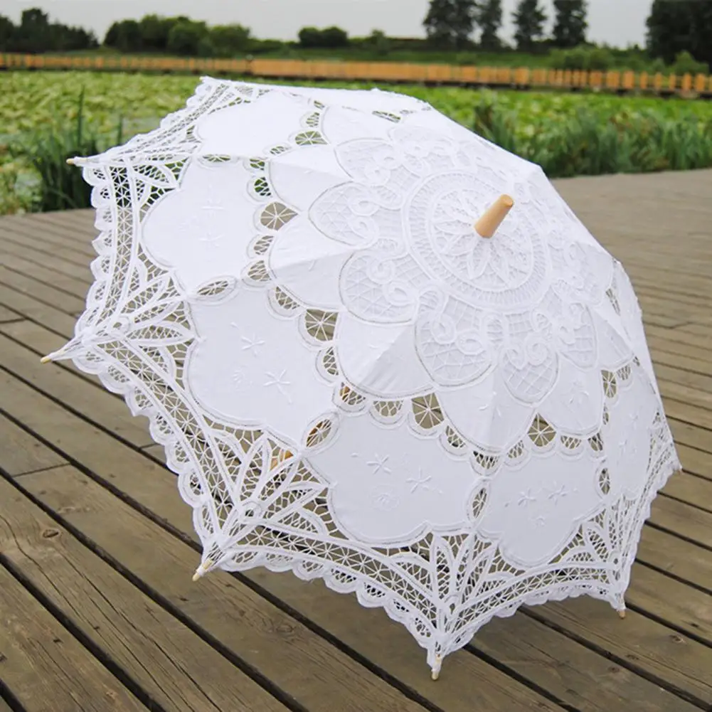 Свадебный зонт Battenburg ручной работы кружевной и веер невесты - купить по выгодной