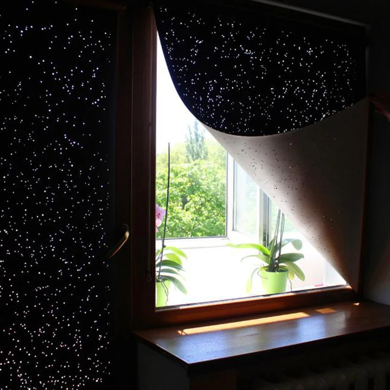 구매 할로우 야외 Pergola 커튼 천을 어둡게 별이 빛나는 하늘 침실에 적합 게스트 좌석 스터디 룸 BJStore