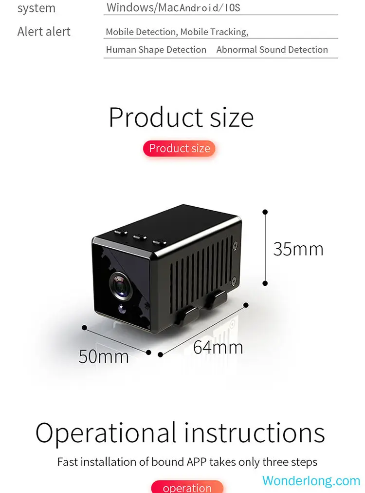 Full HD 1920x1080 WiFi мини-камера, настольная камера ночного видения, беспроводная няня камера, IP часы, Поддержка Android/iOS, телефон, видео камера