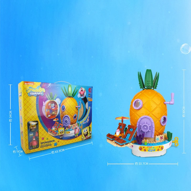 Новый SpongeBobed музыкальные игрушки дом в форме ананаса друзей KrabbyPatty Патрик Squidward